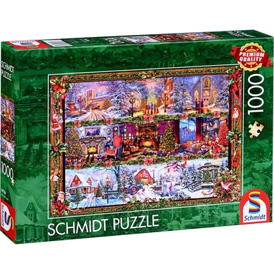 Schmidt Spiele Пъзел Schmidt от 1000 части - Сезонни поздрави (59784)