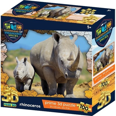 PRIME 3D puzzle GES Nosorožec 100 ks