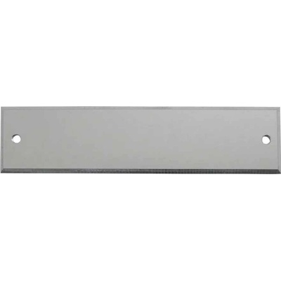 Štítok s menom 80x20mm duralový strieborný