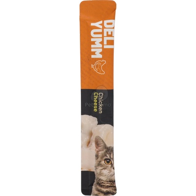 Flamingo Deli Yumm паста за котки - пилешко, кашкавал 5 x 14 г