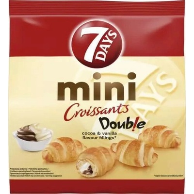 7Days mini croissant double cocoa-vanilla fillings 185 g
