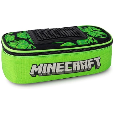 Panini Овален ученически несесер Panini Minecraft - Creepers (74366)