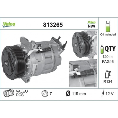 Kompresor, klimatizace VALEO 813265