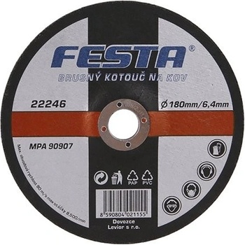 Festa Kotouč brusný 180 x 6.4 x 22.2 mm 22246
