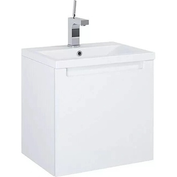 German Sada koupelnového nábytku Sierra / 51,5 cm / skříňka / umyvadlo / dřevotříska / keramika / vysoký lesk / bílá