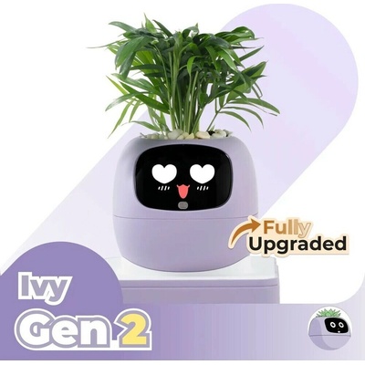 Inteligentní květináč PLANTSIO IVY generace 2 fialový (2361)