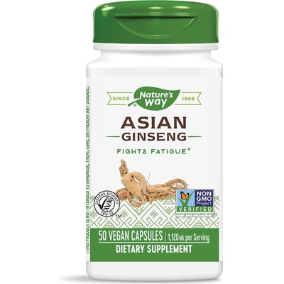Nature's Way Asian Ginseng, 560 mg, 50 капсули, Nature's Way (13400)