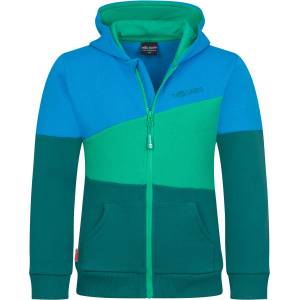 TROLLKIDS Детско яке за тренировка Trollkids Kid's Alesund Sweater Hoodie - Jungle Green / Dynamic Blue - размер 176 (EU) (704-2482-2120)
