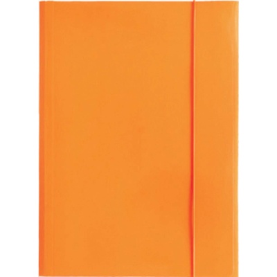 Optima Папка с ластик Optima, 3 капака, картон, оранжева (26806-А-ОРАНЖЕВ)