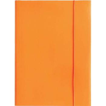 Optima Папка с ластик Optima, 3 капака, картон, оранжева (26806-А-ОРАНЖЕВ)