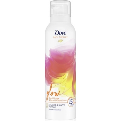 Dove Glow Shower & Shave Mousse sprchová a holicí pěna 200 ml – Hledejceny.cz
