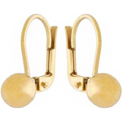 Zlaton Náušnice žluté zlato kulaté visací 1.7cm 2g 000640103239