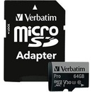 VERBATIM microSDXC UHS-I 64GB 47042