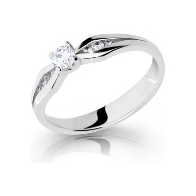 Steel Edge Stříbrný zásnubní prsten se zirkonem 2122