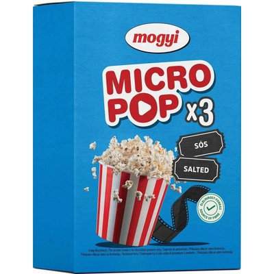 Mogyi Popcorn slaný do mikrovlnnej rúry 3 x 100 g