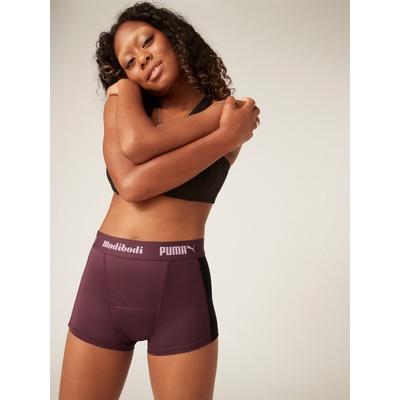 Modibodi Менструални бикини PUMA & Modibodi Active Boyshort Moderate-Heavy Grape Modibodi | Cherven Lilav | ЖЕНИ | XXL