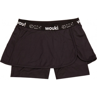 Wouki dívčí sportovní kraťasy se sukní Kawauso deep black