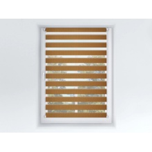Fexi A 038 Den a noc Origin Slim roleta karamel, 150x90 cm levá-bílá