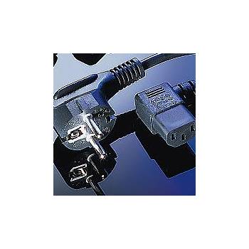 Roline VALUE 19.99. 1118 : : Захранващ кабел, ъглов, Schuko, 1.8 м, черен