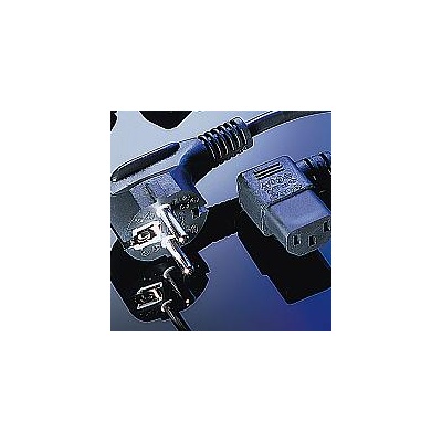 Roline VALUE 19.99. 1118 : : Захранващ кабел, ъглов, Schuko, 1.8 м, черен