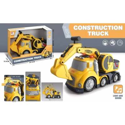 Man Yuk Toys Играчка багер със звук и светлини - 24 см (98-323a)