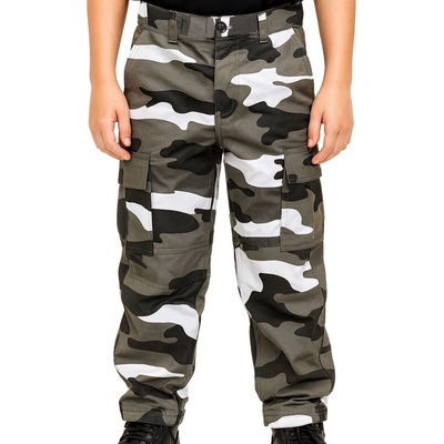 Nohavice maskáčové detské BDU metro