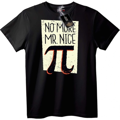 NOONEBRAND Тениска Не повече г-н Добър Пи - XL, Black