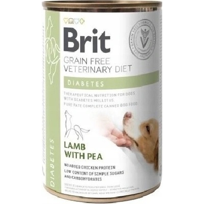 Brit veterinární pro diabetické psy s jehněčím 400 g
