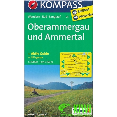 Oberammergau-Ammertal 1:35 t., německy +