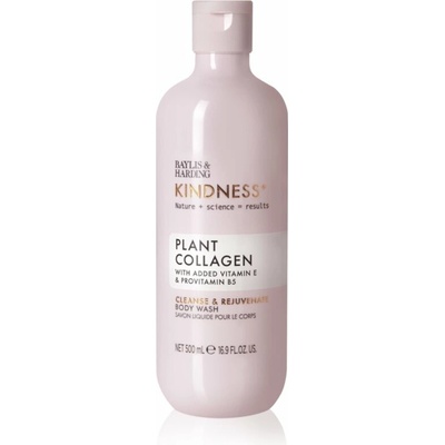 Baylis & Harding Kindness+ Plant Collagen revitalizačný sprchový gél Vône Coconut Milk & Rose Water 500 ml