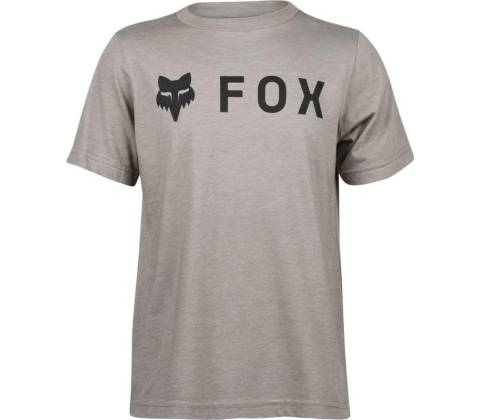 FOX Yth Absolute Ss Tee Heather Graphite