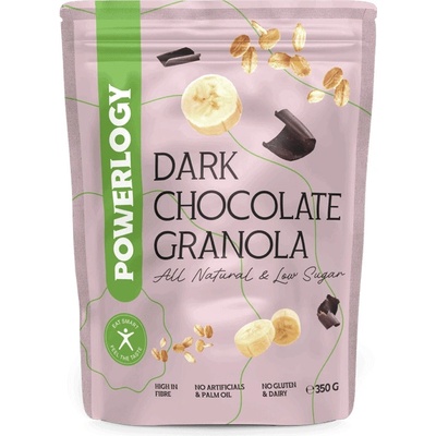 Powerlogy Granola granola bez lepku príchuť Dark Chocolate 350 g