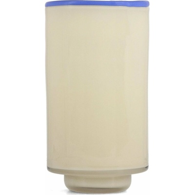Krémovobiela sklenená váza (výška 21,5 cm) Milo – ONA