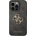 GUESS Предпазен калъф Guess PU 4G Metal Logo за iPhone 16 pro, сив