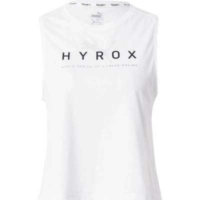 PUMA Спортен топ 'HYROX Triblend' бяло, размер S