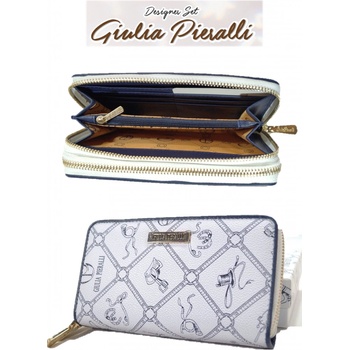 Giulia Pieralli peněženka bílá se zlatými motivy