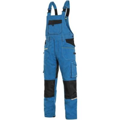 CXS STRETCH Kalhoty s laclem pánske Zkrácené na výšku 170-176 cm Modrá/černá