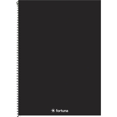 Fortuna Спирална тетрадка FORTUNA Monocolor A/4 70 листа черна 01.08674 (01.08674)