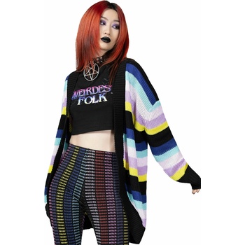 Image 1 of KILLSTAR унисекс пуловер (плетена жилетка) KILLSTAR - Neon Rainbow - Rainbow - KSRA009009