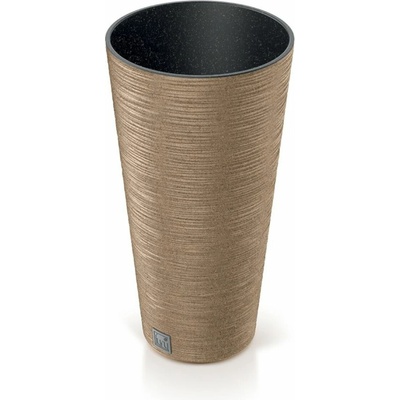 PROSPERPLAST Kvetináč FURU SLIM ECO WOOD 25cm naturo