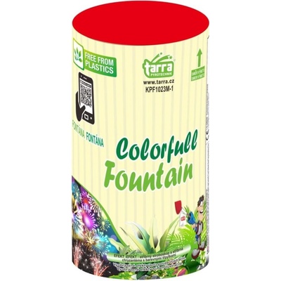 Tarra pyrotechnik Baterie fontán COLORFULL FOUNTAIN 2 rány GREEN LINE