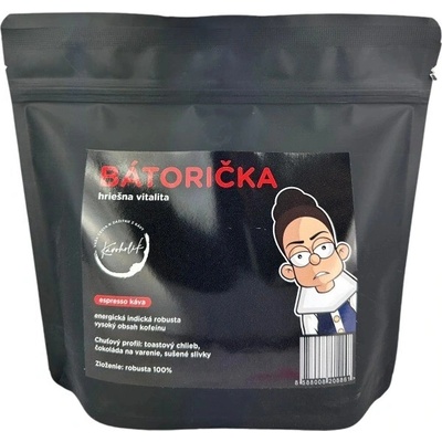 KÁVOHOLIK Espresso Bátorička 100% robusta 250 g