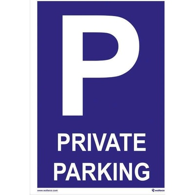 Private parking, Materiál plast, formát A4, K přišroubování