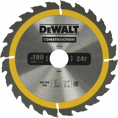 DeWALT Pilový kotouč 190x30mm 24z DT1944