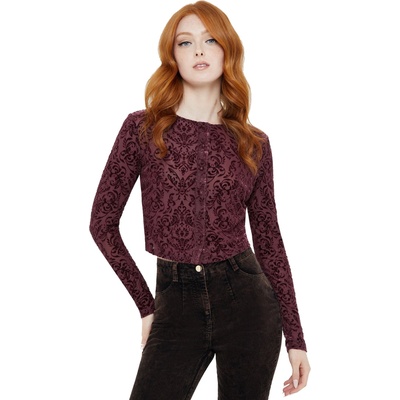 KILLSTAR Дамска блуза с дълъг ръкав KILLSTAR - Blood Whisper - Brown - KSRA013751