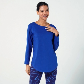 Dlhé tričko s dlhými rukávmi indigo