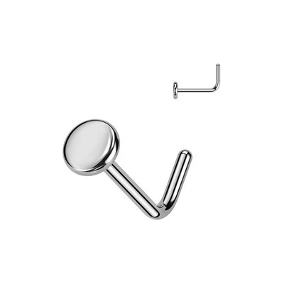 Šperky4U piercing do nosu placka TITAN TIT1280-03
