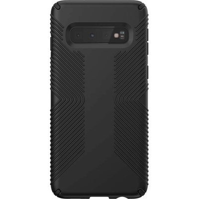 Speck Presidio Grip Case - удароустойчив хибриден кейс за Samsung Galaxy S10 (черен)
