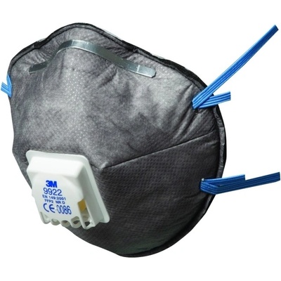 3M 9922 FFP2 respirátor s ventilom Šedá