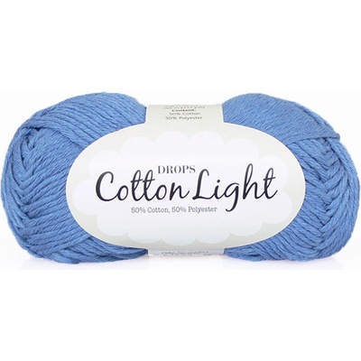 Příze DROPS Cotton light 33 - jasná modrá